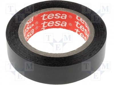 Изолационна лента TESA-4252-15BK Изолационна лента; PVC; 15mm; L:10m; черен